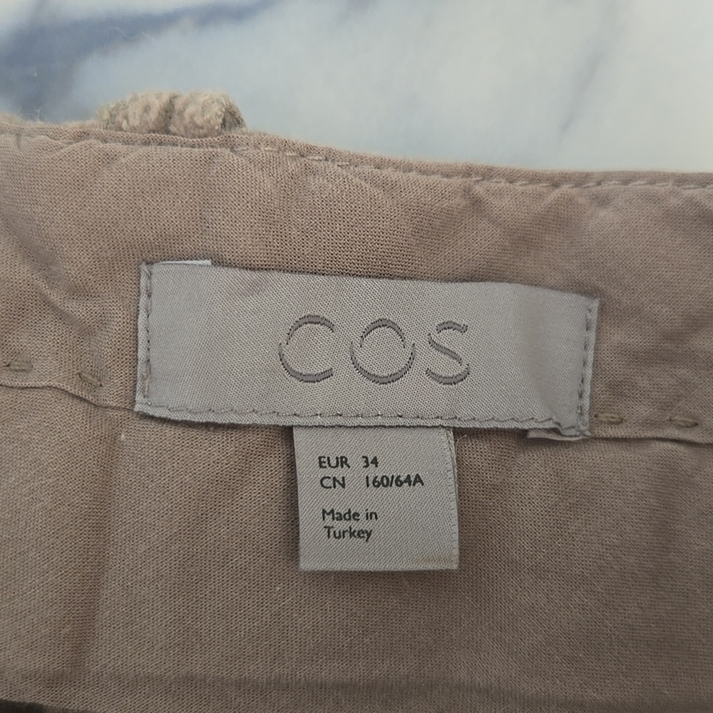 COS Wide-Leg Corduroy Pants - Light Gray, 34, VGUC, Quiet Lux, Chic - Picture 5 of 6